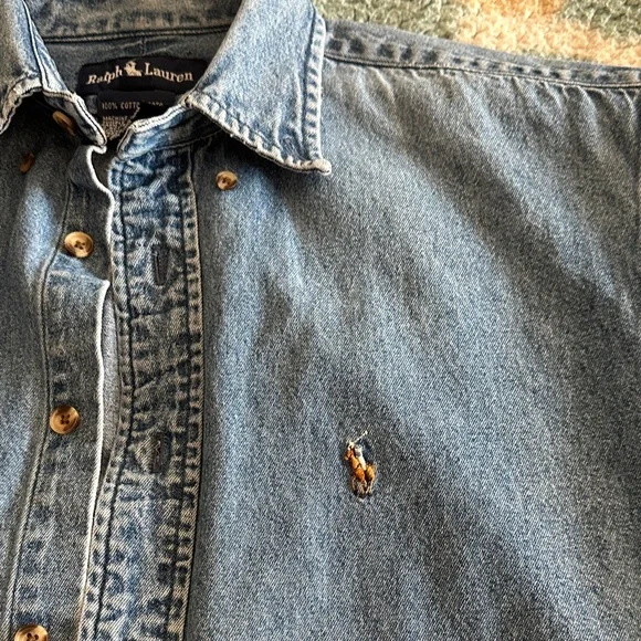 Ralph Lauren Blue Button Down Shirt - Picture 2 of 5